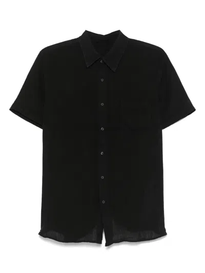 120% Lino Linen Shirt In Black