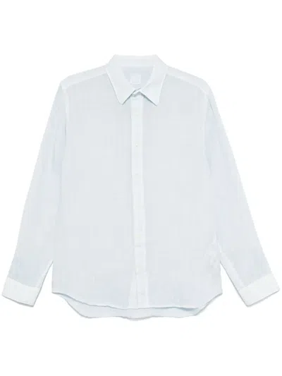 120% Lino Linen Shirt In Blue