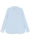 120% Lino Linen Shirt In Blue