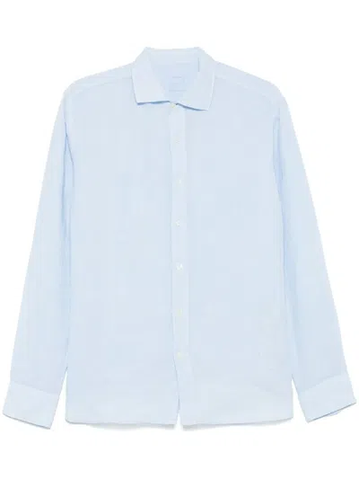 120% Lino Linen Shirt In Blue