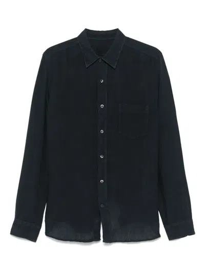 120% Lino Linen Shirt In Blue