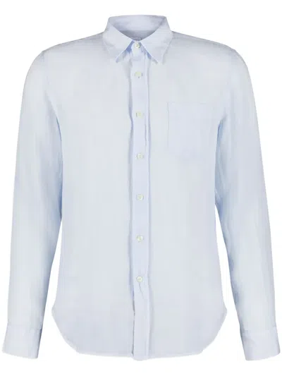 120% Lino Linen Shirt In Blue
