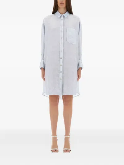 120% LINO LINEN SHIRT DRESS