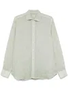 120% Lino Linen Shirt In Green