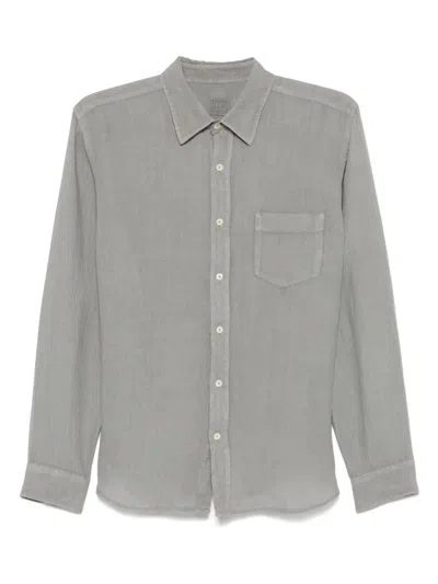 120% Lino Linen Shirt In Grey