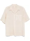 120% Lino Linen Shirt In Milch