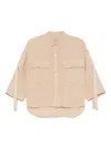 120% Lino Linen Shirt In Neutrals