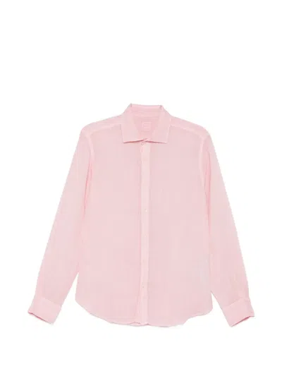 120% Lino Linen Shirt In Pink