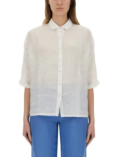 120% Lino Linen Shirt In White