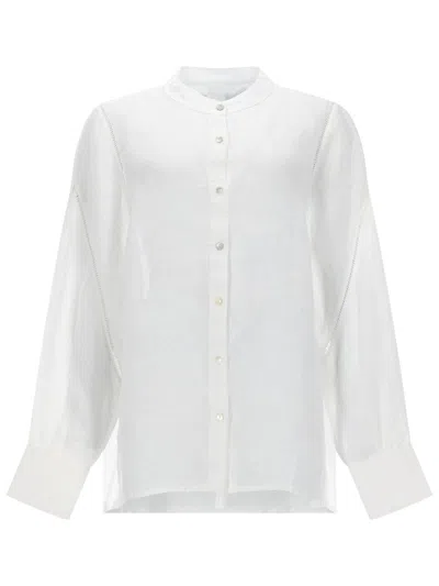120% Lino Linen Shirt In White