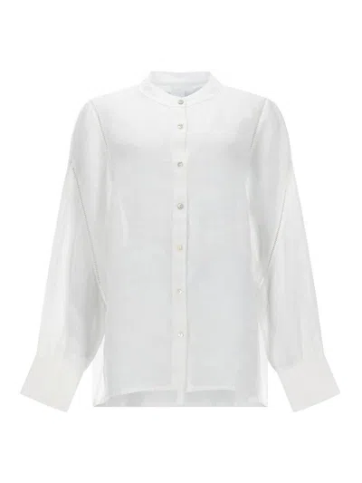 120% Lino Linen Shirt In White