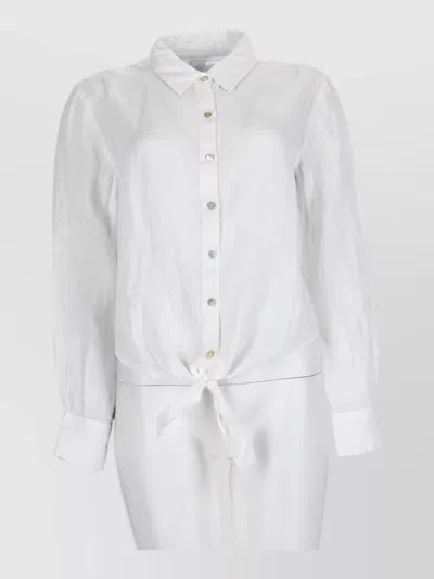 120% Lino Linen Shirt In White