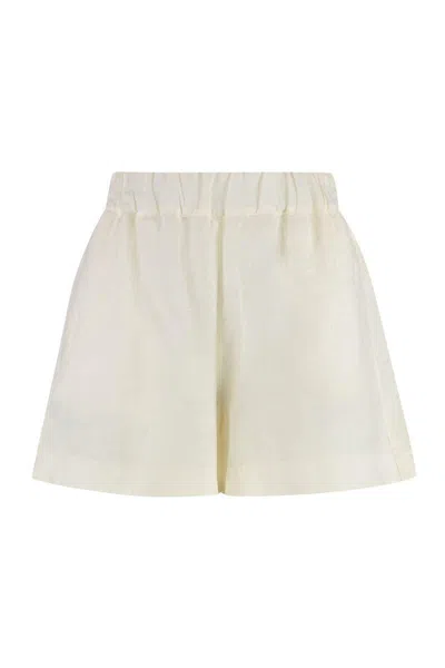 120% Lino Shorts In Neutral