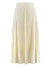 120% Lino Linen Skirt In Neutral