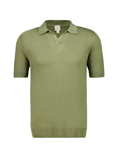 120% Lino Linen T-shirt In Green