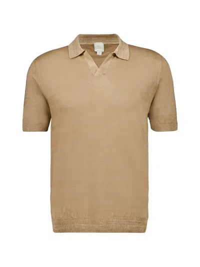 120% Lino Linen T-shirt In Neutral