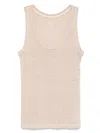 120% Lino Linen Tank Top In Neutrals