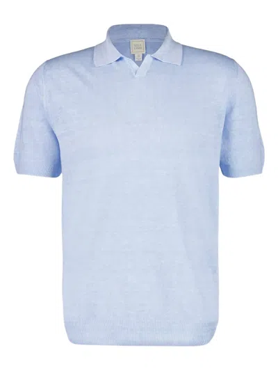 120% Lino Linen Top In Blue