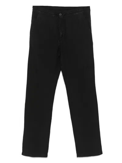 120% Lino Linen Trousers In Black