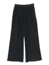 120% Lino Linen Trousers In Black