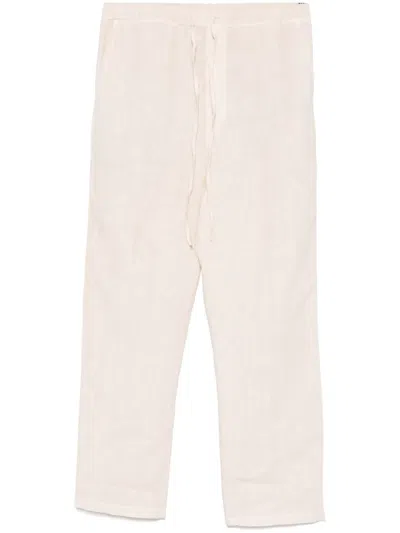 120% Lino Linen Trousers In Neutrals