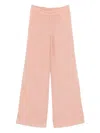 120% Lino Linen Trousers In Pink