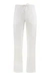 Isabel Benenato Linen Trousers In White