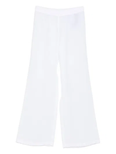120% Lino Linen Trousers In White