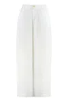 120% Lino Linen Wide Leg Trousers