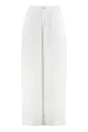 120% LINO 120% LINO LINEN WIDE LEG TROUSERS
