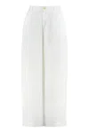 120% Lino Linen Wide Leg Trousers