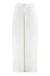 120% Lino Linen Wide Leg Trousers