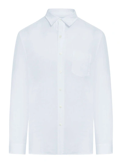 120% Lino Long Sleeve Regular Fit Men Shirt In Sky