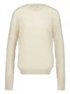 120% Lino Long-sleeve Sweater In Neutral