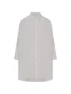 120% Lino 긴소매 셔츠 In Neutral