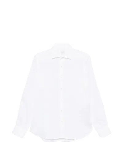 120% Lino Long-sleeve Shirt In White