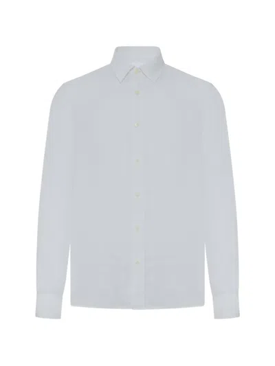 120% Lino Long-sleeves Shirt In White