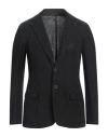 120% Lino Man Blazer Black Size M Linen