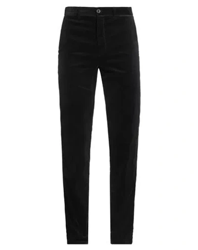 120% Lino Man Pants Black Size 32 Cotton, Elastane