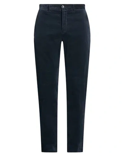 120% Lino Man Pants Midnight Blue Size 28 Cotton, Elastane In Multi