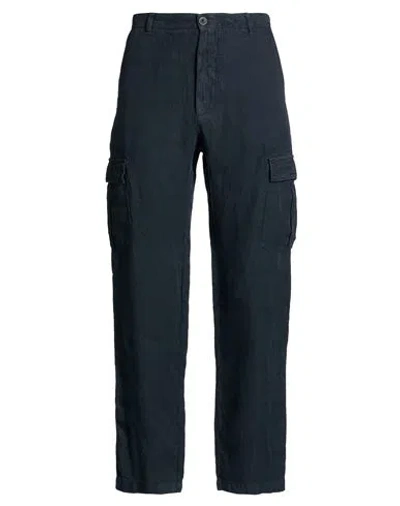 120% Lino Man Pants Midnight Blue Size 36 Linen