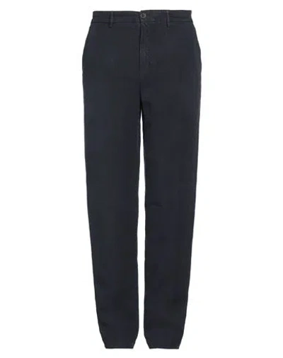 120% Lino Man Pants Midnight Blue Size 38 Linen
