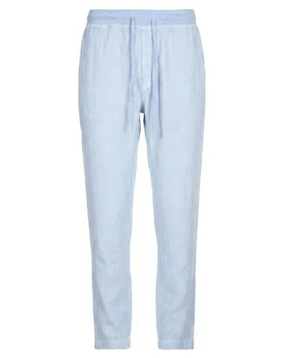 120% Lino Man Pants Sky Blue Size 30 Linen