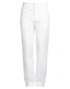 120% Lino Man Pants White Size 40 Linen In White
