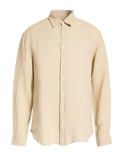 120% Lino Man Shirt Beige Size 3xl Linen In Neutral