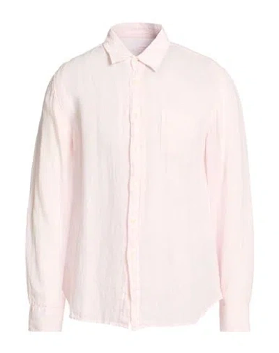 120% Lino Man Shirt Light Pink Size Xxl Linen