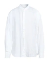 120% Lino Man Shirt White Size 3xl Linen