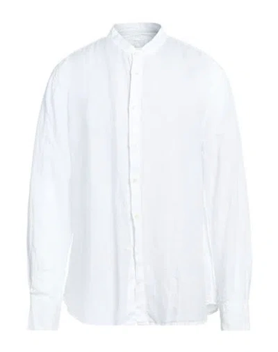 120% Lino Man Shirt White Size 3xl Linen