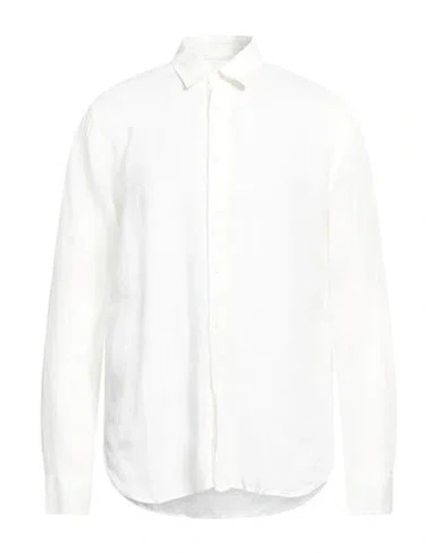 120% Lino Man Shirt White Size 3xl Linen
