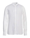 120% Lino Man Shirt White Size 3xl Linen